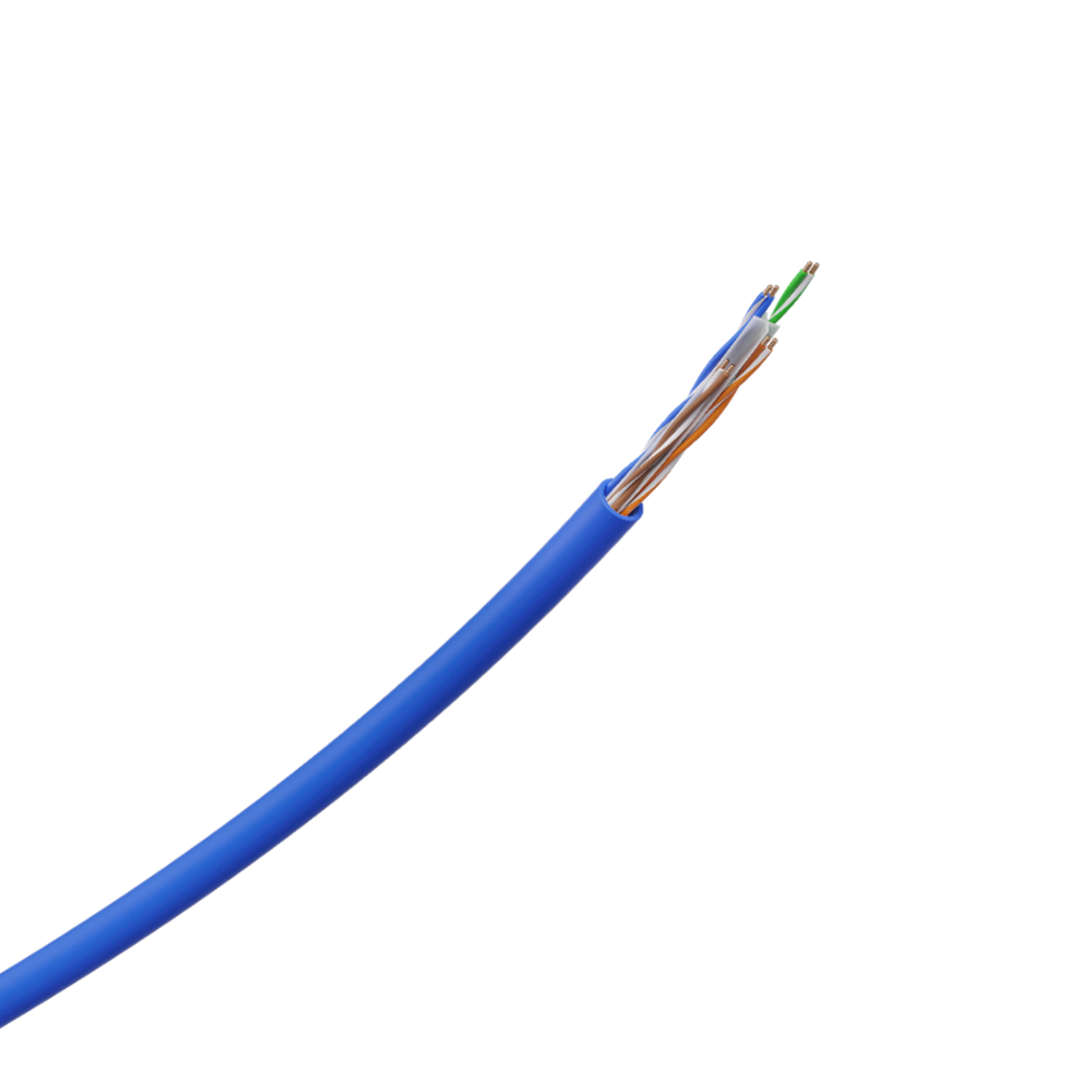 CABO IMPACT GIGA UTP CAT6 4P AZUL-IG6CAZ