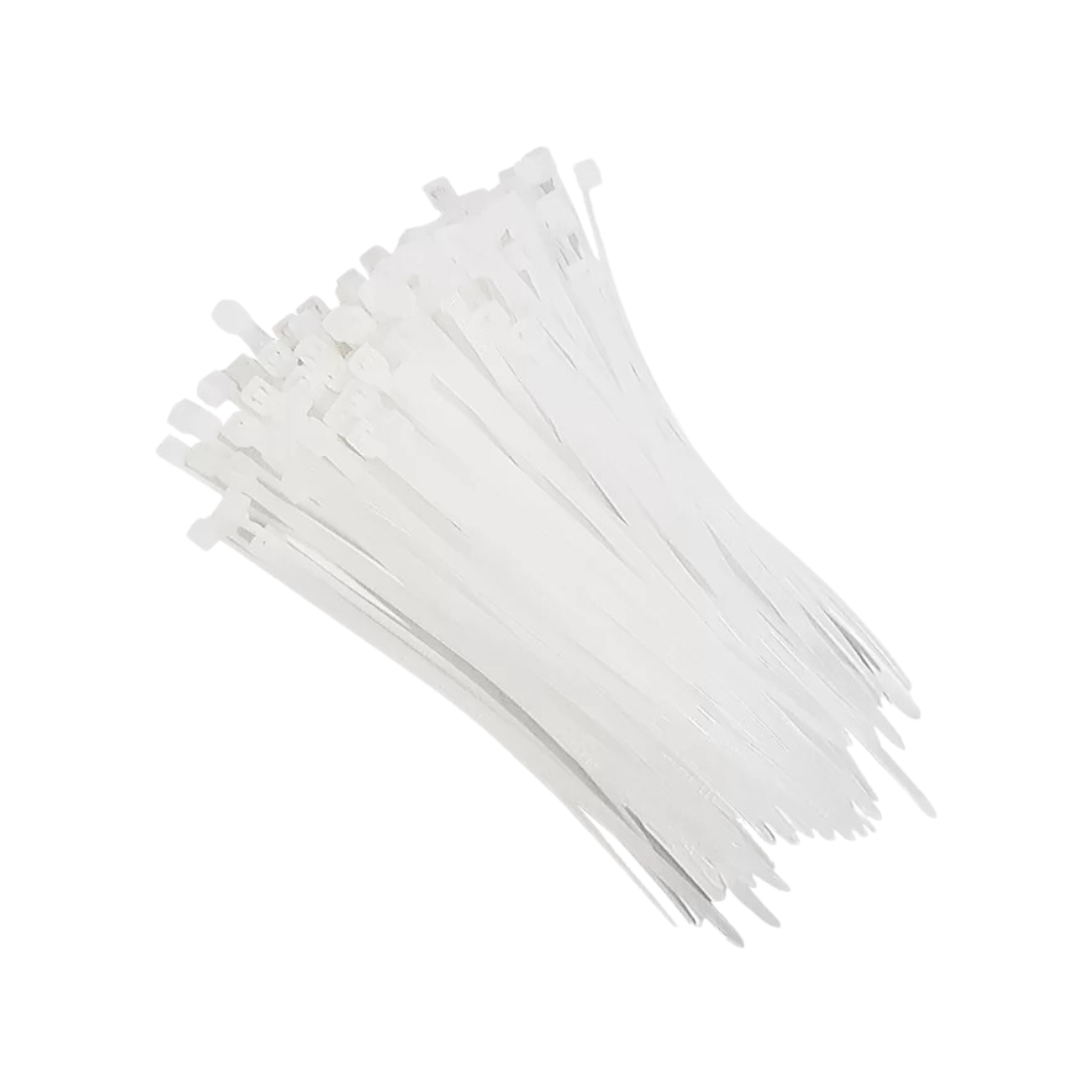 ABRAÇADEIRA DE NYLON 100X3,0MM BRANCA 100 PCS