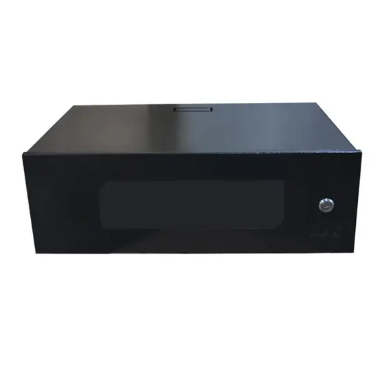 RACK BOX SIMPLES 19" - 03U - 350MM PRETO