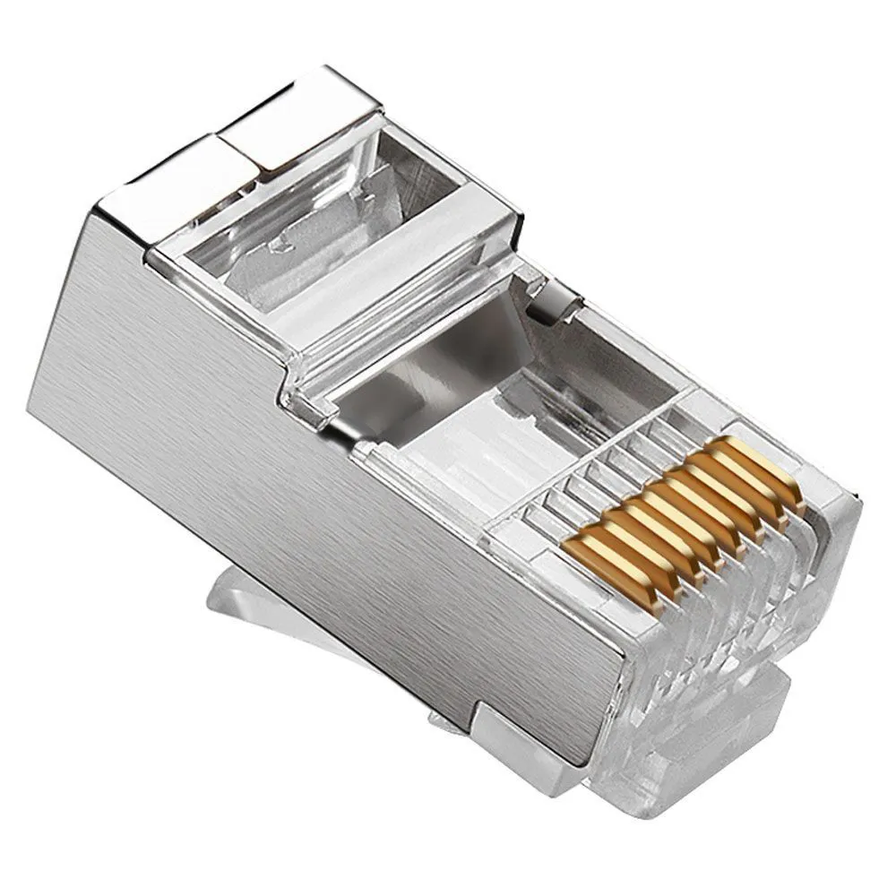 PLUG RJ45 - CAT5E - 8X8 - BLINDADO( 5 UN)