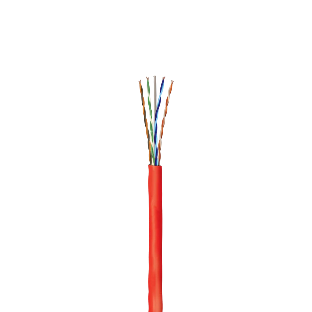 CABO LAN 4P CAT 6 HD  LSZH  VERMELHO FRACIONADO