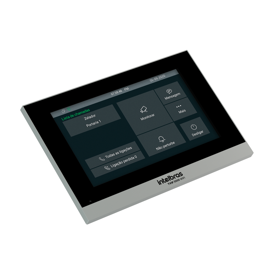 TERMINAL INTERNO VIDEO PORTEIRO IP - TVIP3000WIFI