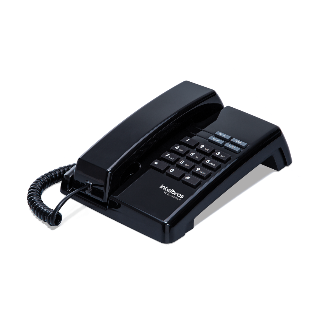 TELEFONE COM FIO TC50 PREMIUM PRETO