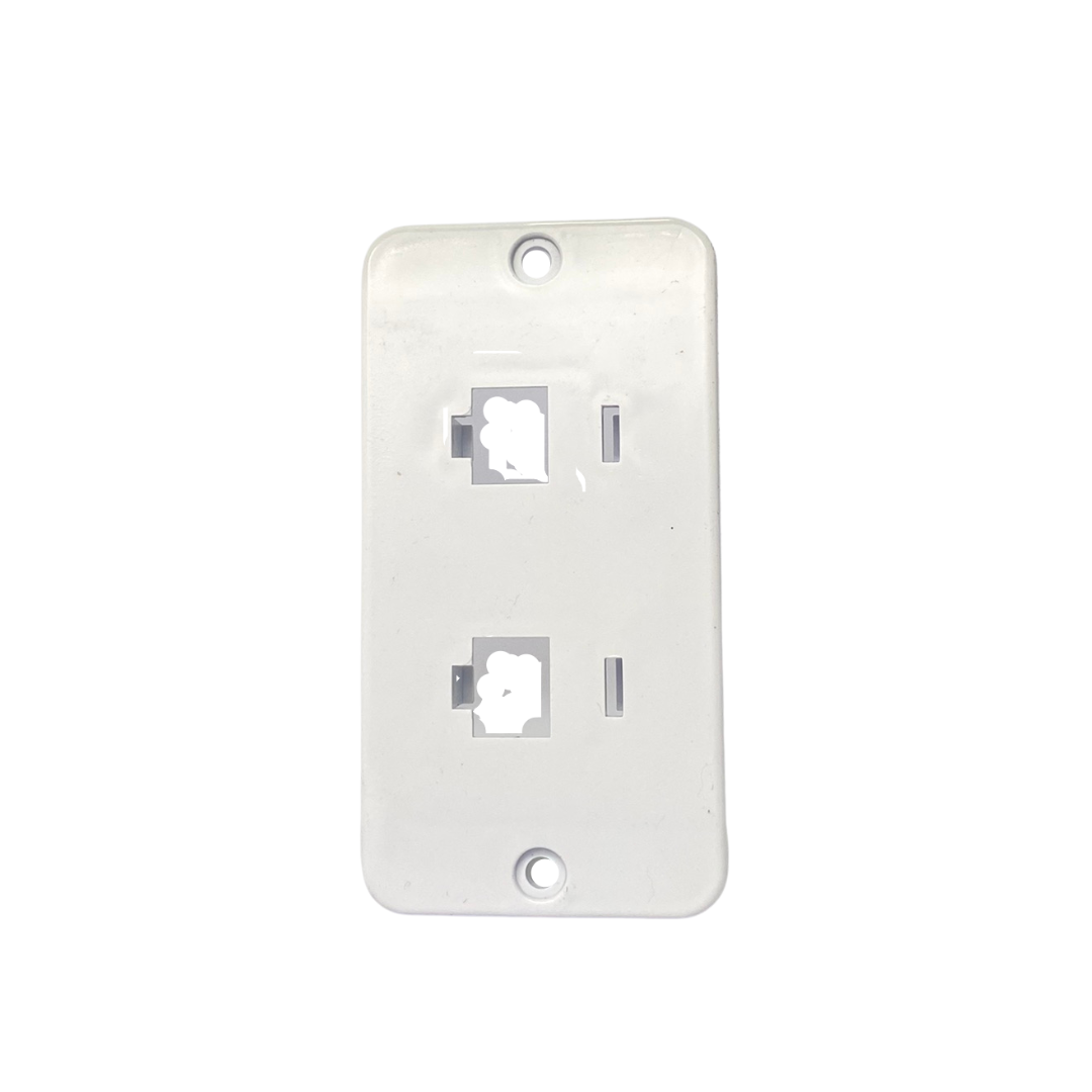 TAMPA 2 RJ 45 - 3/4" BRANCA