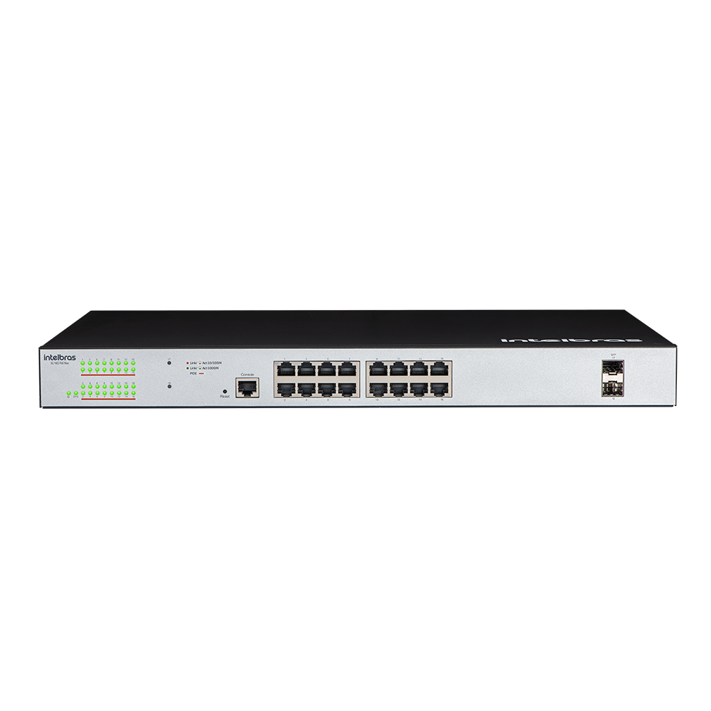 SWITCH GERENCIAVEL 16PG + 2PGBIC - SG 1602 POE MAX