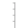 HASTE DE ALUMINIO COM 4 ISOLADORES H 20X4MM P