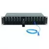 CHASSI RACK 19" 14 SLOTS P/ CONVERSORES DE MIDIA -