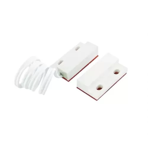 MINI SENSOR MAGNETICO BRANCO C/ FIO