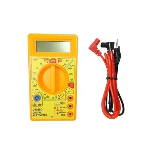 MULTIMETRO DIGITAL COR AMARELO COM BEEP