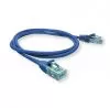 PATCH CORD 2,5 CAT6 C/ CAPA MOLDADA E PROT AZUL