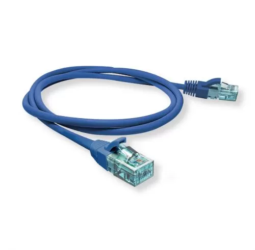 PATCH CORD 2,5 CAT6 C/ CAPA MOLDADA E PROT AZUL