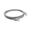 PATCH CORD 2.5 CAT6 C/ CAPA MOLDADA E PROT CINZA