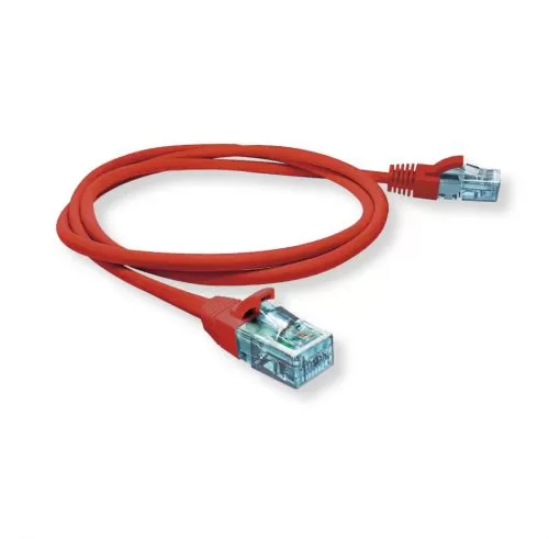 PATCH CORD 2,5M CAT5E C/CAPA MOLD E PROT VERMELHO