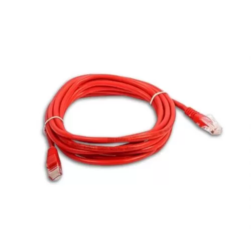 PATCH CORD CAT6 1M UTP - VERMELHO - (CABO DE CONEX
