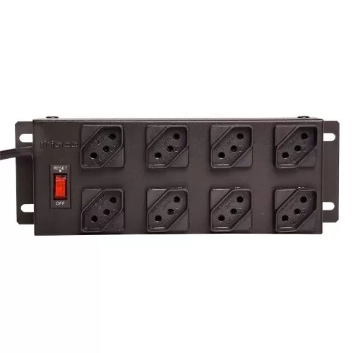 FILTRO DE LINHA METALICO 8 TOMADAS CABO 1,10MTS