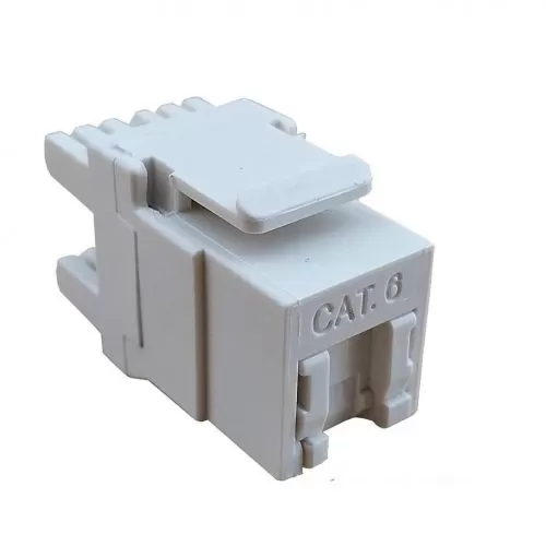 CONECTOR RJ45 FEMEA TIPO IDC CAT 6 BRANCO